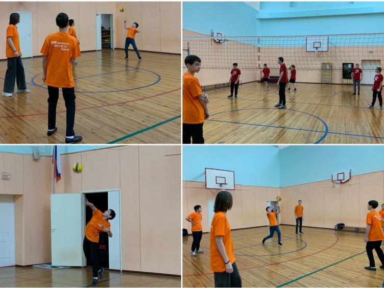 В рамках месячника оборонно – массовой и спортивной работы в Охтеурской школе проходит турнир по волейболу.
